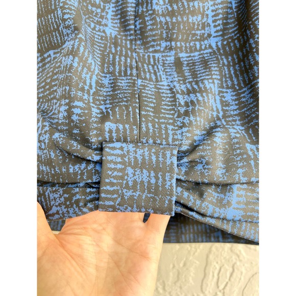 Marc By Marc Jacobs Pleated Front Jaquard Pencil Mini Skirt Blue Women's Size 4 - Picture 9 of 9